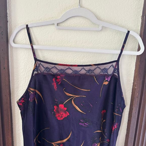 Vintage Delicates Floral Slip Dress Nightgown flirty large size - Picture 5 of 7